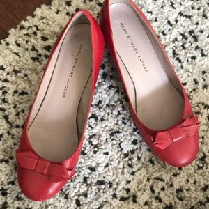 Marc by Marc Jacobs red low heels size 6